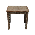 Teak Wood and Bone Inlay Table